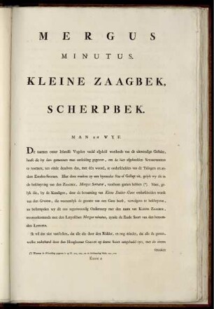 Deel 4, Text: Nederlandische Vogelen. Deel 4