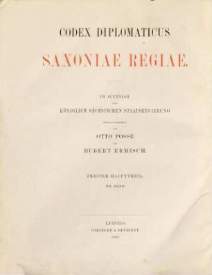 Urkundenbuch der Stadt Freiberg in Sachsen, 1