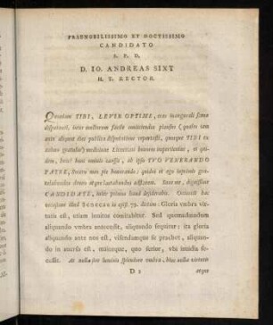 Praenobilissimo et doctissimo