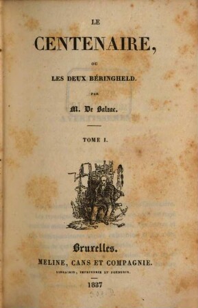 Le centenaire, ou les deux Béringheld, 1