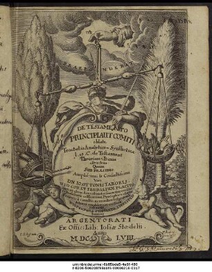 De Testamento. Principi, Aut Comiti oblato, Tractatio Analytico-Synthetica : l. 19. C. de Testament. Theoriam & Praxin ostendens