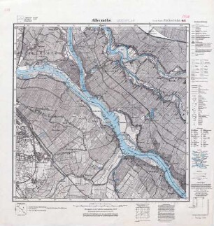 2526 (alte Nr.: 1122) Allermöhe, Meßtischblatt (4 cm - Karte)