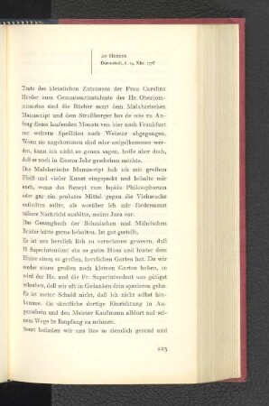 An Herder Darmstadt, den 14. Dezember 1776