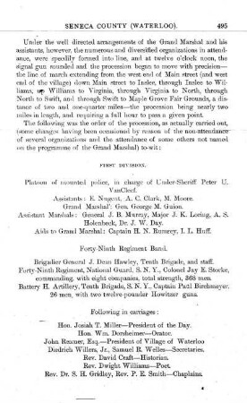 Procession and Order of March.