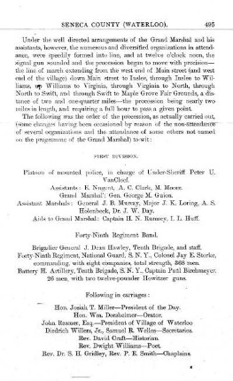 Procession and Order of March.