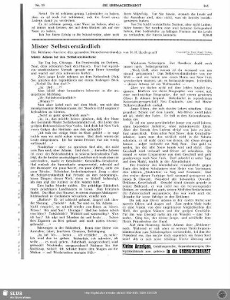 Mister Selbstverständlich