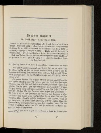 Sechstes Kapitel 19. Juli 1855-5. Februar 1860.