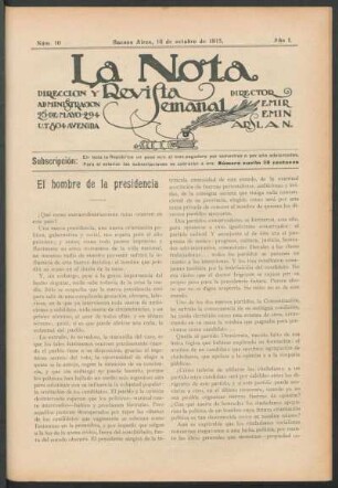 El hombre de la presidencia