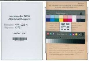 Entnazifizierung Karl Hoelter , geb. 22.03.1890 ()