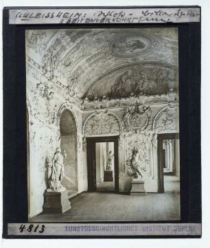 Oberschleißhem, Neues Schloss : Innenansicht, Südlicher Gartensaal (südl. Antecamera), Stirnwand