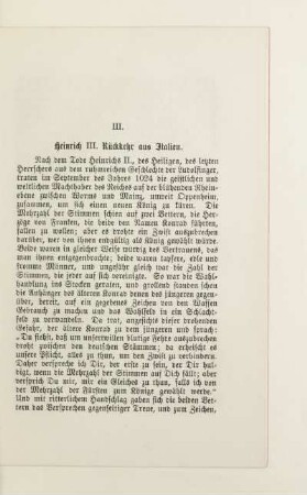 III. Heinrich III. Rückkehr aus Italien