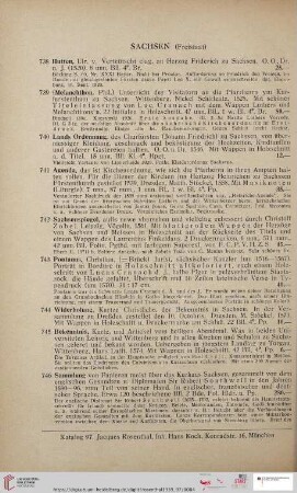 Sachsen, Freistaat (Nr. 738 - 823)