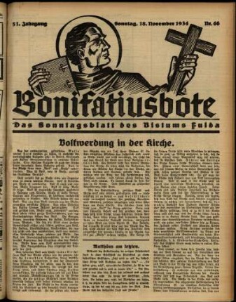 Ausgabe vom Sonntag, den 18. November 1934.