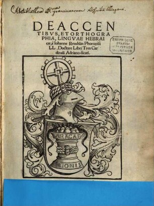 De Accentibvs, Et Orthographia, Lingvae Hebraicae