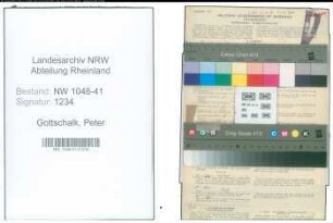 Entnazifizierung Peter Gottschalk , geb. 13.06.1903 (Former)