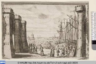 Begrüßung am Hafen, Bühnenbild