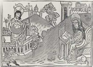 Deutsche Bibel: Der Auferstandene und der Evangelist Markus, Blatt 03a