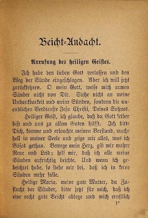 Beicht- und Kommunion-Büchlein für die Kinder