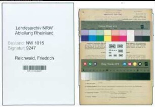 Entnazifizierung Friedrich Reichwald , geb. 27.10.1890 (Kaufmaennischer Angestellter)