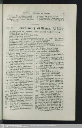 Berbisdorf mit Rittergut