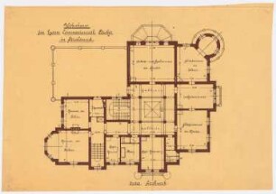 Villa Commerzienrat Becker, Stralsund: Grundriss OG 1:101