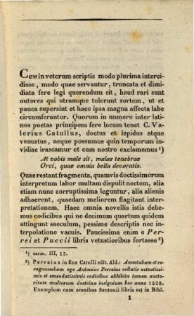 Specimen lectionum in C. Val. Catulli carmina