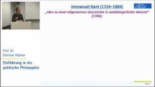 Politische Philosophie 7: Aufklärung 2 - Kant, Hegel