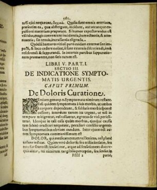 Sectio III. De Indicatione Symptomatis Urgentis.