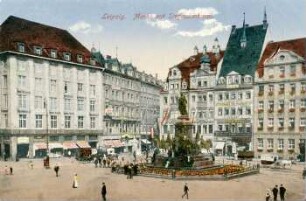 Leipzig: Markt mit Siegesdenkmal
