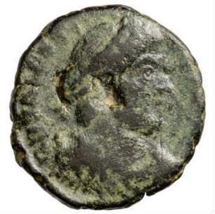 Münze, Aes 4, 28. März 364 bis 24. August 367 n. Chr.