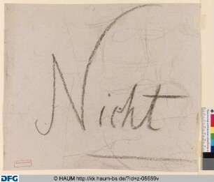 Schriftzug "Nicht"