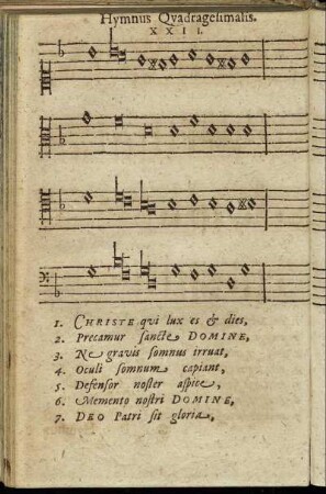 XXII. Hymnus Quadragesimalis.