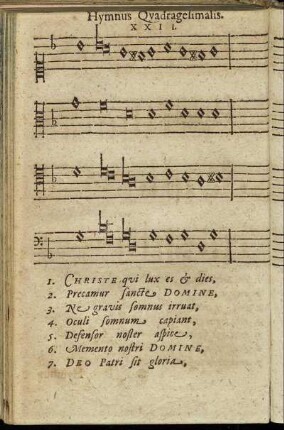 XXII. Hymnus Quadragesimalis.