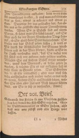 Der 201. Brief. - Der 240. Brief.