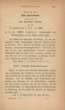 Siebenter Titel. Vom Bauernstande