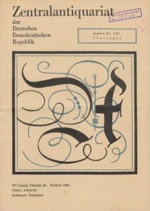 Nr. 1004: Theologie