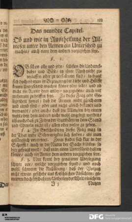 Das neundte Capitel.