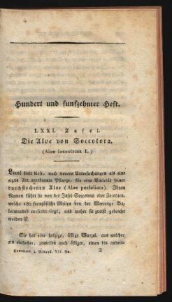 Hundert und funfzehnter Heft.