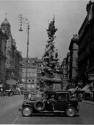 Wien. Graben. Ansicht der Pestsäule oder auch Dreifaltigkeitssäule