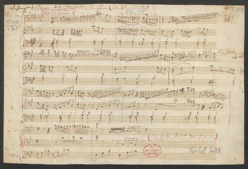 Konzerte. Fragmente. Arr; pf, orch; A-Dur; KV 488