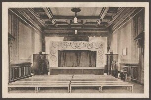 Ansichtskarte Aula der Berliner Volksschule, Tempelhofer Ufer
