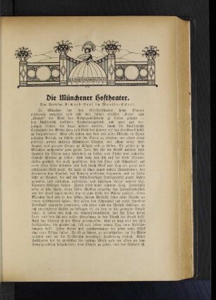 Die Münchener Hoftheater