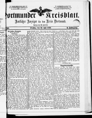 Dortmunder Kreisblatt. 1860-1861