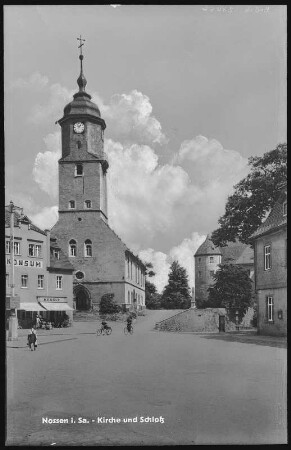 Nossen. Kirche und Schloss