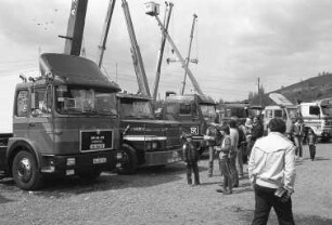 Internationales Trucker-Treffen des Country-Clubs Knielingen auf dem Festplatz Knielingen