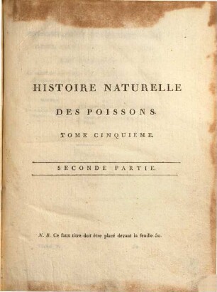 Histoire naturelle des poissons, T.5,2