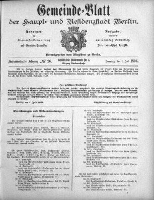 1894,26: No. 26, 1. Juli 1894