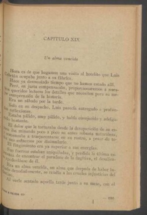 Capítulo XIX - Un alma vencida