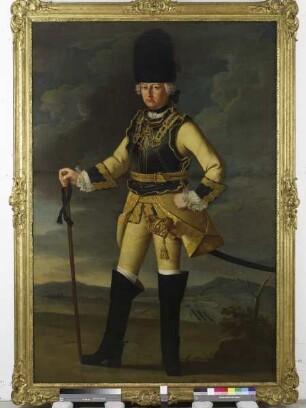 Fürst Wilhelm Heinrich von Nassau-Saarbrücken als "Maréchal de camp" und Inhaber des Regiments "nassau-Saarbrück-Cavalerie"