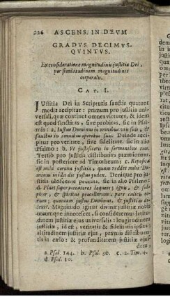 Gradus Decimus-Quintus. Ex consideratione magnitudinis iustitiae Dei, per similitudinem magnitudinis corporalis.